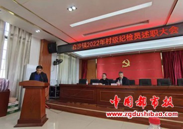 湖南常宁：白沙镇召开2022年度村级纪检员述职会